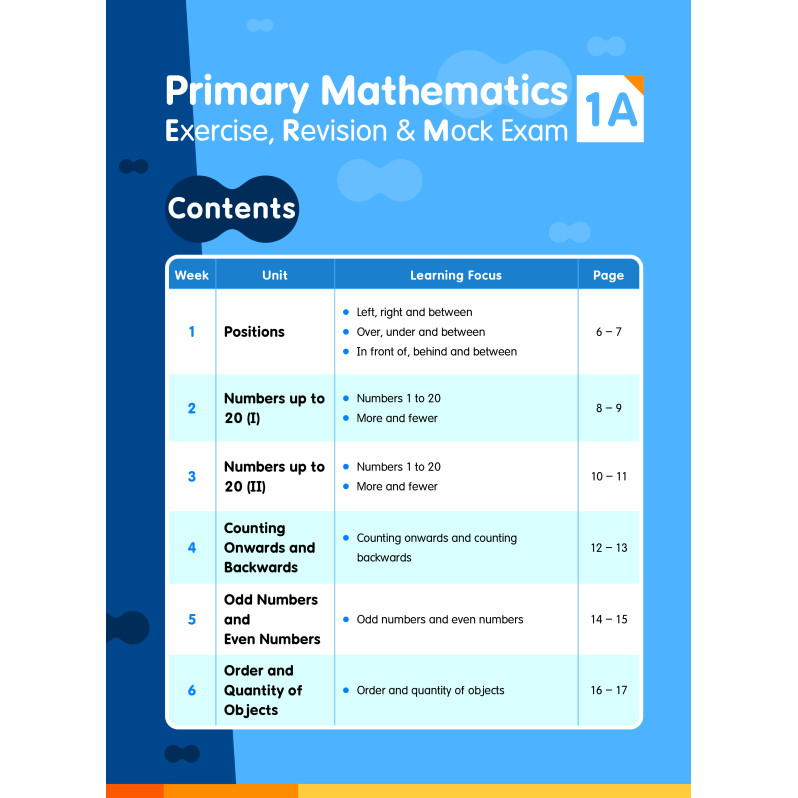 【多買多折】Primary Mathematics:Exercise,Revision & Mock Exam 1A